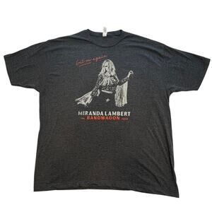 Cowboy Queen Miranda Lambert‎ The Bandwagon Tour T-Shirt Double Sided Size XXXL